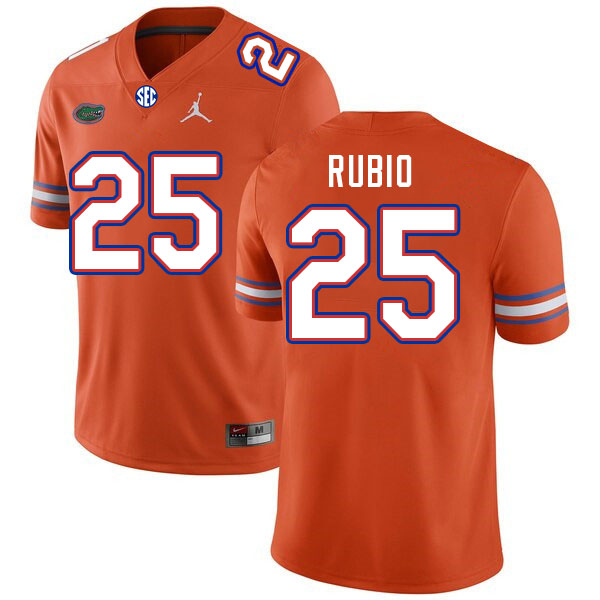 Men #25 Anthony Rubio Florida Gators College Football Jerseys Stitched Sale-Orange